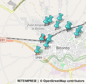 Mappa Via Dr. Michele, 70032 Bitonto BA, Italia (0.91167)