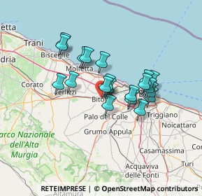 Mappa Via Dr. Michele, 70032 Bitonto BA, Italia (11.3655)