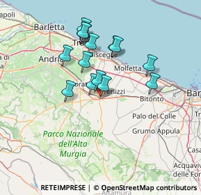 Mappa Via Caldarola F., 70037 Ruvo di Puglia BA, Italia (13.018)