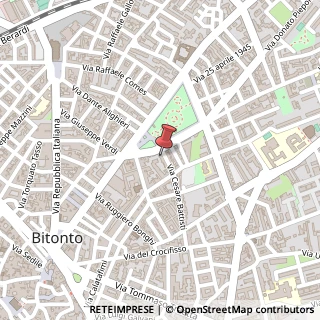 Mappa Via Cesare Battisti, 2/b, 70032 Bitonto, Bari (Puglia)