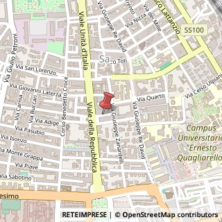Mappa Via Pasquale Fiore, 37, 70125 Bari, Bari (Puglia)