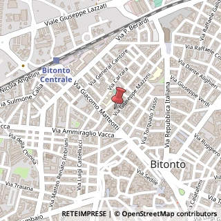 Mappa Via Giuseppe Mazzini, 50, 70032 Bitonto, Bari (Puglia)