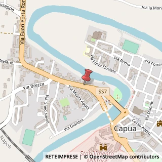 Mappa Via Fuori Porta Roma, 20, 81043 Capua, Caserta (Campania)