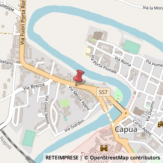 Mappa Via Fuori Porta Roma, 75, 81043 Capua, Caserta (Campania)