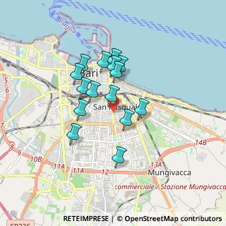Mappa Via Pasquale Fiore, 70125 Bari BA, Italia (1.46867)