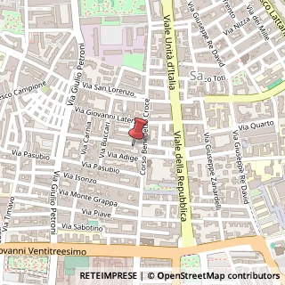 Mappa Via Monfalcone, 18, 70125 Bari, Bari (Puglia)
