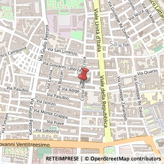 Mappa Via Monfalcone, 5, 70125 Bari, Bari (Puglia)