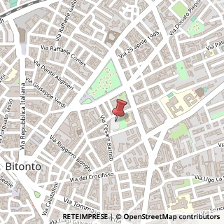 Mappa Via Domenico Urbano, 48, 70032 Bitonto, Bari (Puglia)