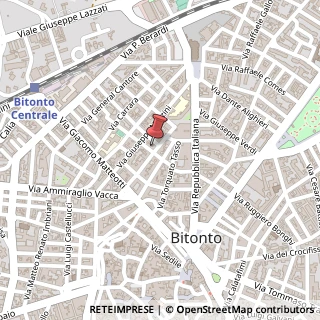 Mappa Via Giacomo Leopardi, 34, 70032 Bitonto, Bari (Puglia)