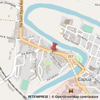 Mappa Via Fuori Porta Roma, 61, 81043 Capua, Caserta (Campania)
