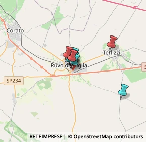 Mappa Via Pietro Nenni, 70037 Ruvo di Puglia BA, Italia (1.56364)
