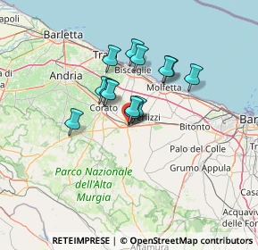 Mappa Viale C. Cristoforo, 70037 Ruvo di Puglia BA, Italia (9.99923)