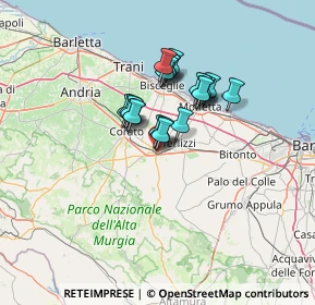 Mappa Via Pietro Nenni, 70037 Ruvo di Puglia BA, Italia (9.8185)