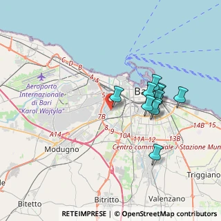 Mappa Via Bruno Buozzi, 70100 Bari BA, Italia (3.55545)