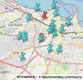 Mappa Via Bruno Buozzi, 70100 Bari BA, Italia (1.88526)