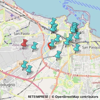 Mappa Via Bruno Buozzi, 70100 Bari BA, Italia (1.98444)