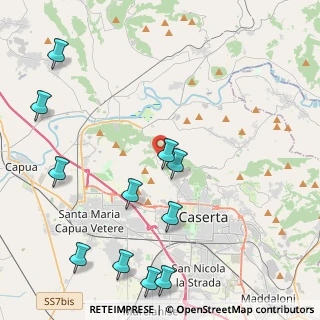 Mappa Via del Ristoro, 81100 Caserta CE, Italia (5.74545)