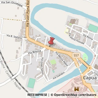 Mappa Via Fuori Porta Roma, 81043 Capua CE, Italia, 81043 Capua, Caserta (Campania)