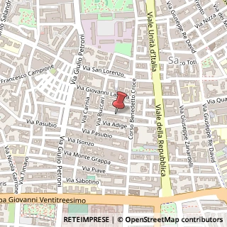 Mappa Via Monfalcone, 38, 70125 Bari, Bari (Puglia)