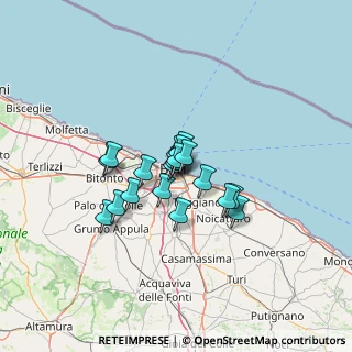 Mappa Via Monfalcone, 70125 Bari BA, Italia (8.81263)