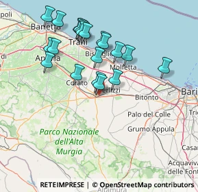 Mappa Via Luigi Galvani, 70037 Ruvo di Puglia BA, Italia (15.727)