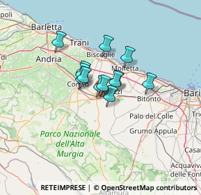 Mappa Via Luigi Galvani, 70037 Ruvo di Puglia BA, Italia (8.19385)