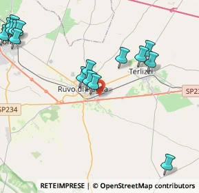 Mappa Via Luigi Galvani, 70037 Ruvo di Puglia BA, Italia (5.73375)