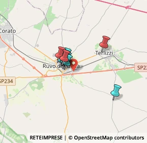 Mappa Via Luigi Galvani, 70037 Ruvo di Puglia BA, Italia (2.03)