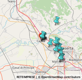Mappa Via Riviera Casilina, 81043 Capua CE, Italia (5.50357)
