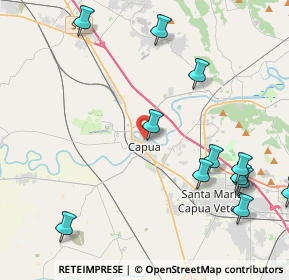 Mappa Via Riviera Casilina, 81043 Capua CE, Italia (6.14286)