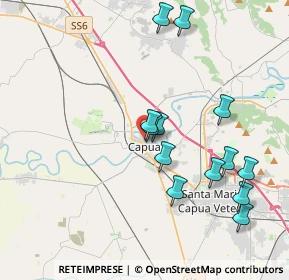 Mappa Via Riviera Casilina, 81043 Capua CE, Italia (4.17462)