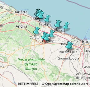 Mappa Via Beniamino Gigli, 70037 Ruvo di Puglia BA, Italia (14.7455)