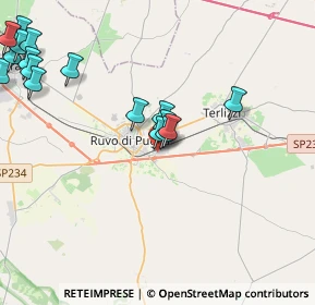 Mappa Via Beniamino Gigli, 70037 Ruvo di Puglia BA, Italia (5.35353)