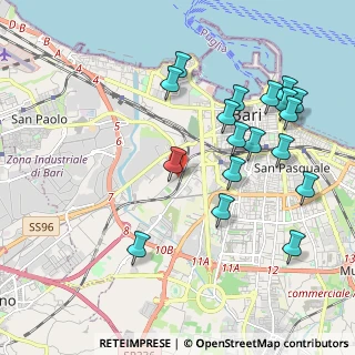 Mappa Strada Vicinale San Giorgio Martire, 70124 Bari BA, Italia (2.33389)