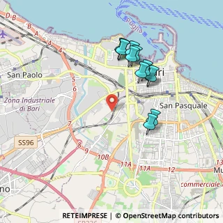 Mappa Strada Vicinale San Giorgio Martire, 70124 Bari BA, Italia (1.90333)