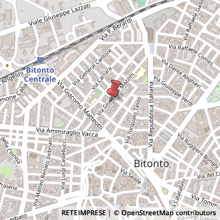 Mappa Via Giuseppe Mazzini, 61, 70032 Bitonto, Bari (Puglia)