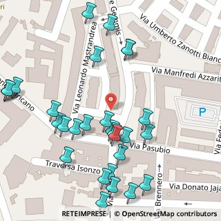 Mappa Via Leonardo Mastrandrea, 70124 Bari BA, Italia (0.07931)