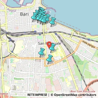 Mappa Via Re David Giuseppe, 70125 Bari BA, Italia (1.252)