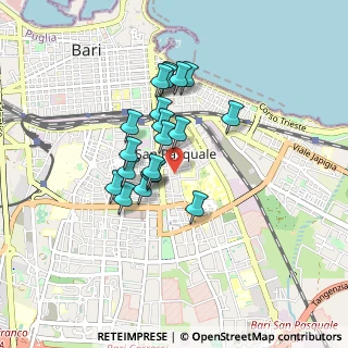 Mappa Via Re David Giuseppe, 70125 Bari BA, Italia (0.7145)