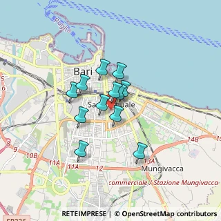 Mappa Via Re Giuseppe David, 70125 Bari BA, Italia (1.21083)
