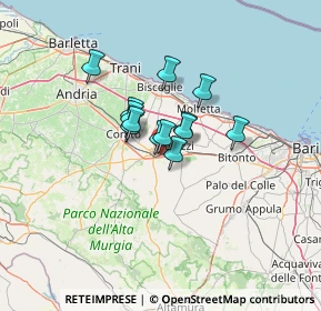 Mappa Via Pietro Ravanas, 70037 Ruvo di Puglia BA, Italia (8.22154)