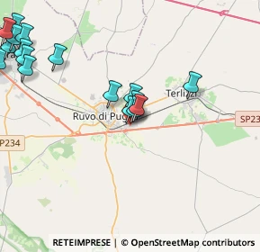 Mappa Via Pietro Ravanas, 70037 Ruvo di Puglia BA, Italia (5.39176)