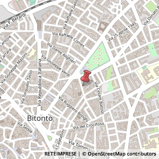 Mappa Via Carlo Rosa, 18, 70032 Bitonto, Bari (Puglia)