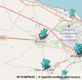 Mappa Via Enrico Corridoni, 70032 Bitonto BA, Italia (6.30647)