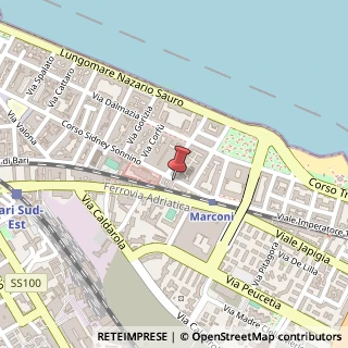Mappa Corso Sidney Sonnino, 179-183, 70121 Bari, Bari (Puglia)
