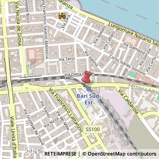 Mappa Via Guglielmo Oberdan, 66, 70126 Bari, Bari (Puglia)