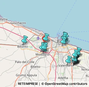 Mappa Via Sicilia, 70026 Bari BA, Italia (9.544)