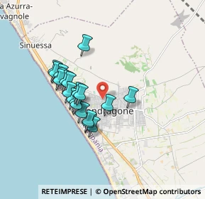 Mappa Via Alessandro Volta, 81034 Mondragone CE, Italia (1.541)