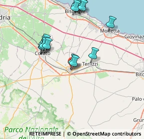 Mappa Via Falcone e Borsellino, 70037 Ruvo di Puglia BA, Italia (9.8195)