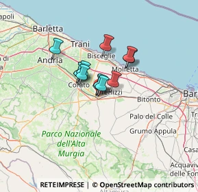 Mappa Via Falcone e Borsellino, 70037 Ruvo di Puglia BA, Italia (8.07083)